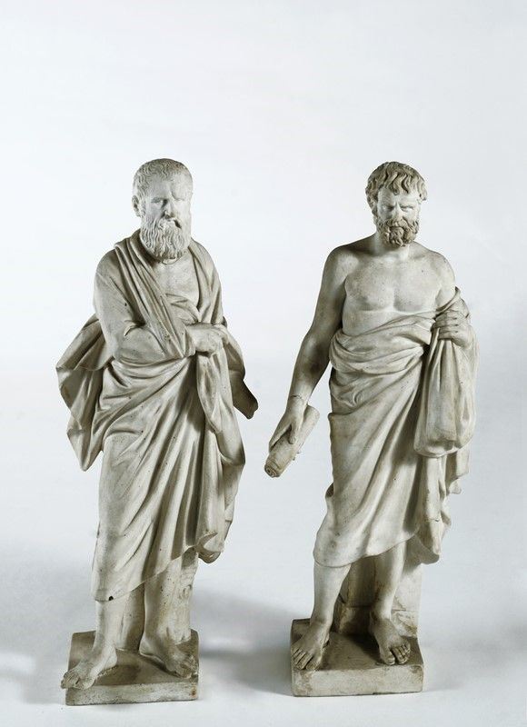Due Sculturine di Filosofi