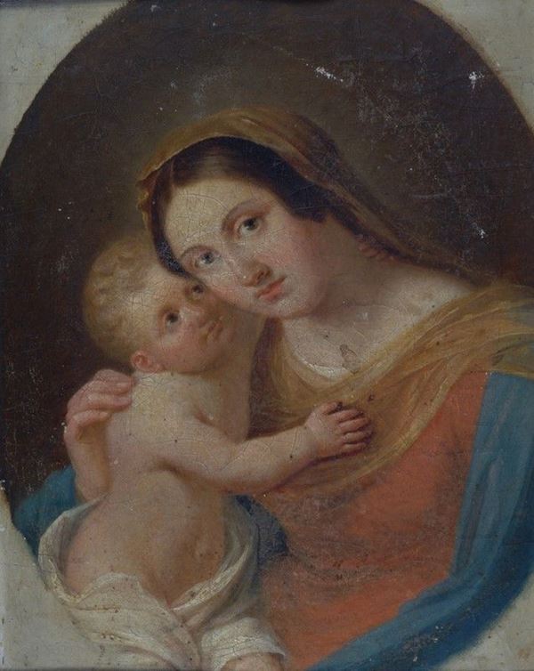 Anonimo, XVIII sec. - Madonna con Bambino