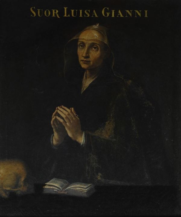 Attr. a Justus Sustermans : Ritratto di Suor Luisa Gianni in preghiera  - Auction Antiquariato - Galleria Pananti Casa d'Aste