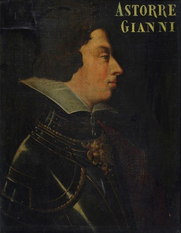Scuola Fiorentina, XVII sec. - Ritratto di Astorre Gianni in armatura