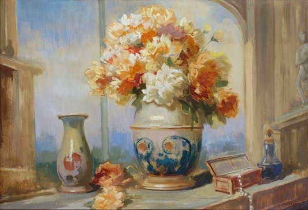 Carlo Vittori - Vaso con fiori