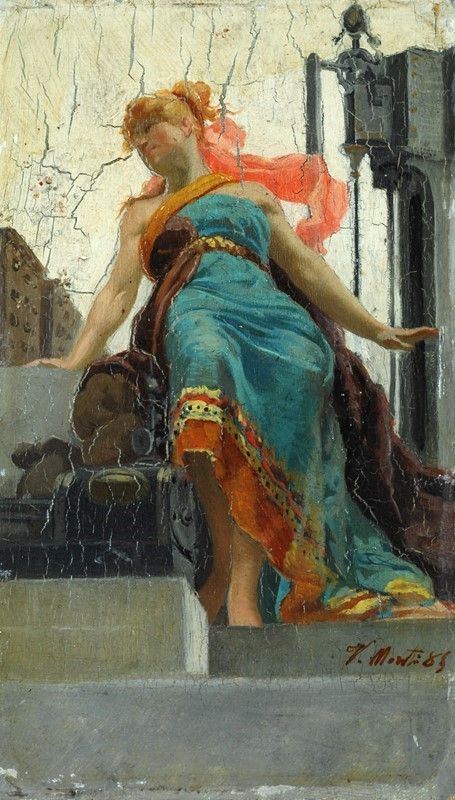 Scuola Italiana, XIX Sec. - Figura Allegorica