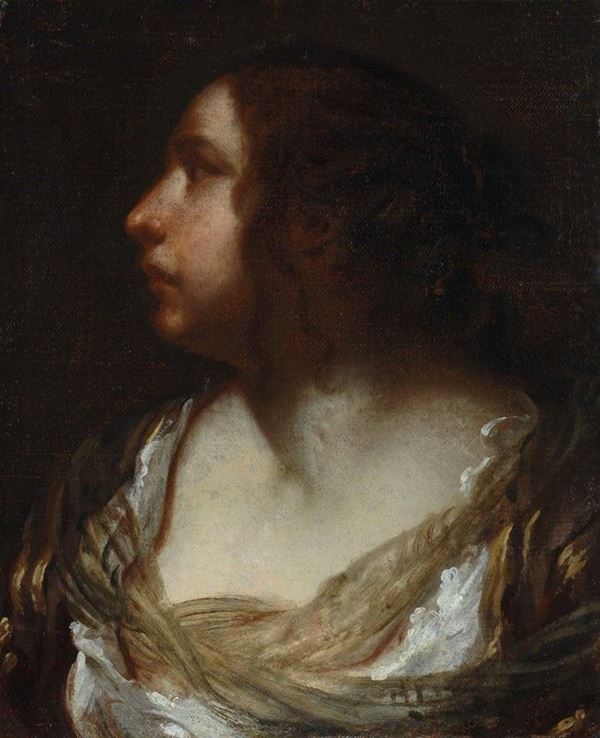 Francesco Furini - Busto di figura muliebre di profilo