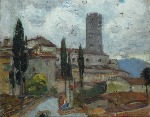 Gennaro Villani - Veduta di Lucca