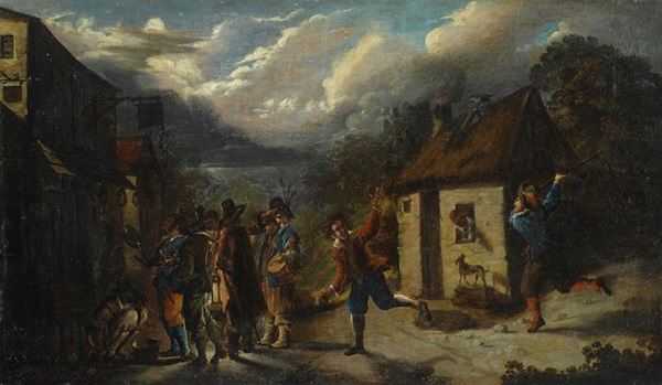 Scuola Olandese, XVII sec. - Bambocciata