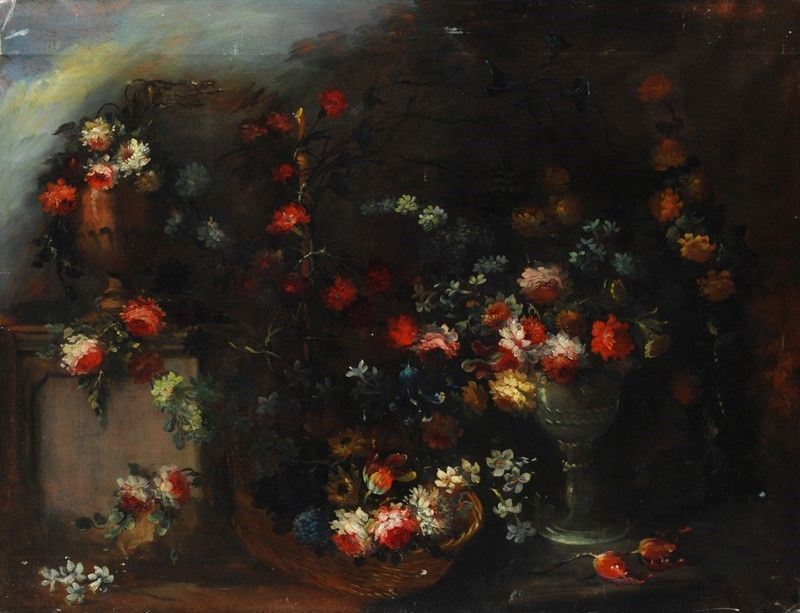 Anonimo, Inizi XX Sec. - Natura Morta con Fiori