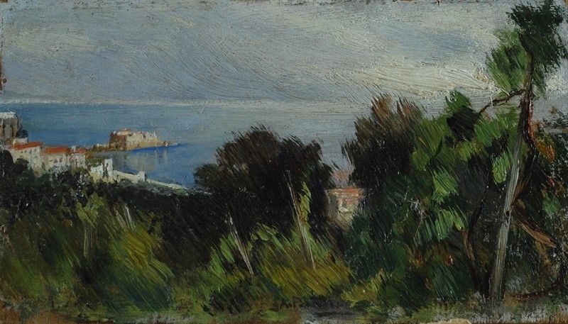 Attilio Pratella - Veduta di Napoli da Posillipo