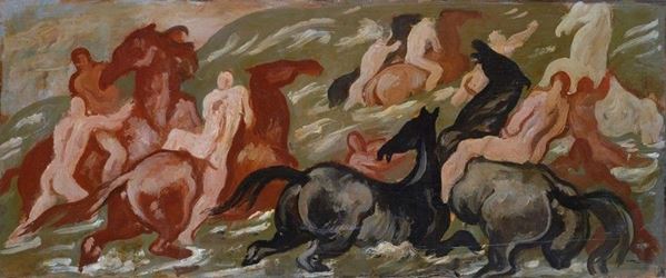 Felice Carena - Passaggio sul Mar Rosso