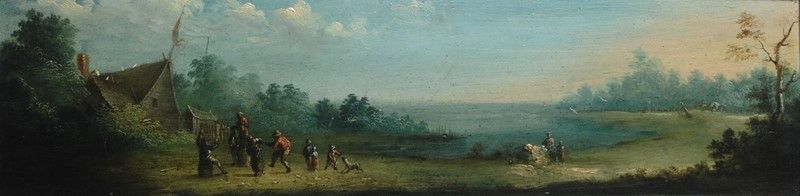 Franz De Paula - Due Paesaggi con Figure