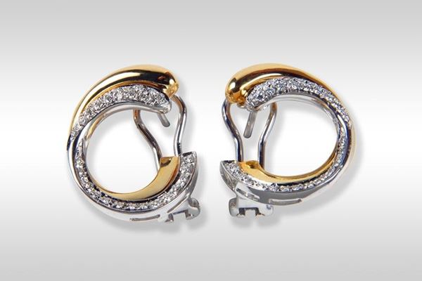 Orecchini Luna  - Auction GIOIELLI - JEWELS - Galleria Pananti Casa d'Aste