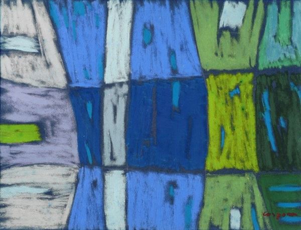 Antonio Corpora : Senza titolo  (1975)  - Pastello su carta velluto - Auction Arte moderna e contemporanea - III - Galleria Pananti Casa d'Aste