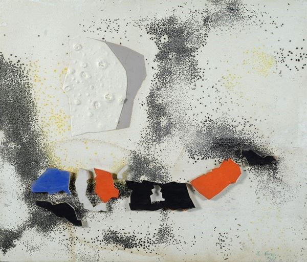 Edmondo Bacci : Senza titolo  (1968)  - Rilievo di gesso e legno su tavola - Auction Arte moderna e contemporanea - III - Galleria Pananti Casa d'Aste