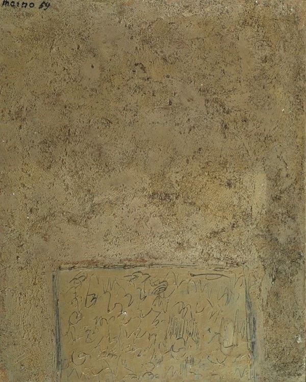 (Edoarda Maino) Dadamaino : Senza titolo  (1959)  - Tecnica mista su tela - Asta Arte moderna e contemporanea - III - Galleria Pananti Casa d'Aste
