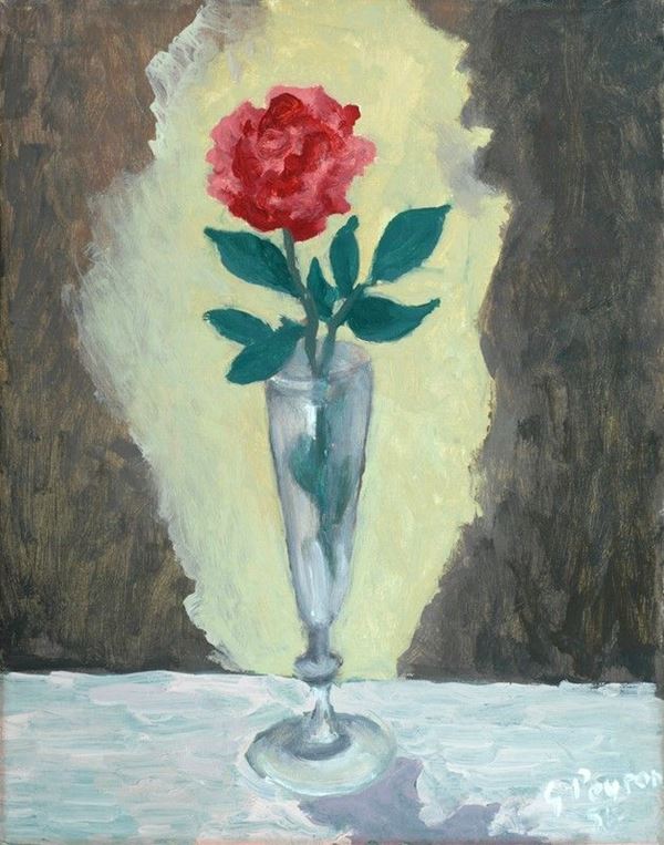 Guido Peyron : Rosa  (1956)  - Olio su tela - Asta Arte Moderna e Contemporanea - III - Galleria Pananti Casa d'Aste