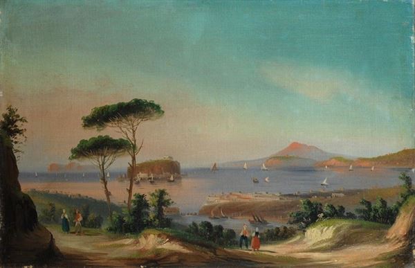 Anonimo, XIX - XX sec. : Marina  - Olio su tela - Auction ANTIQUARIATO - Galleria Pananti Casa d'Aste
