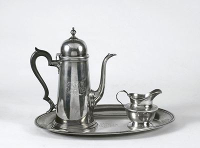 Caffettiera, Lattiera e Vassoio