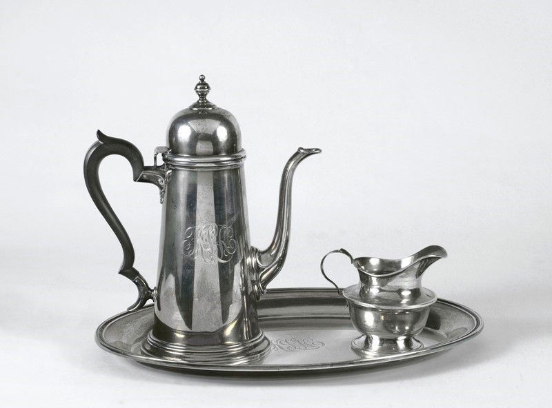 Caffettiera, Lattiera e Vassoio