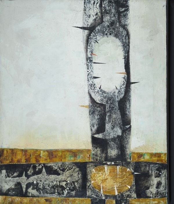 Roberto Crippa : Mattino  (1957)  - Olio su tela - Asta Arte moderna e contemporanea - III - Galleria Pananti Casa d'Aste