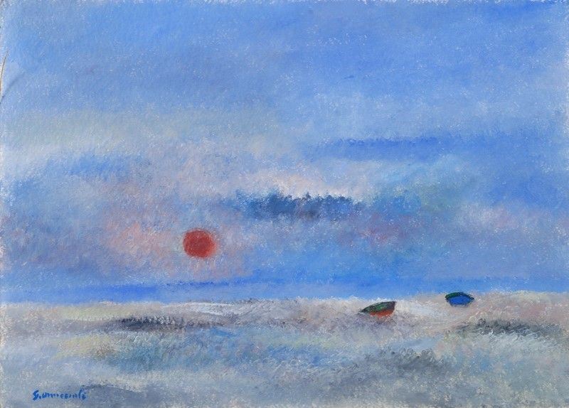 Giovanni Omiccioli - Sole e Due Barche
