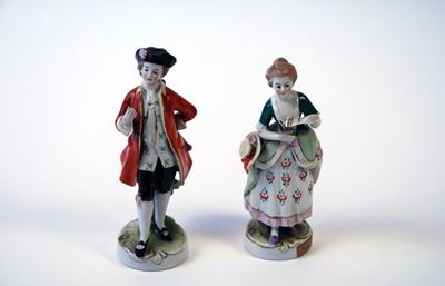 Due Sculturine Dama e Cavaliere
