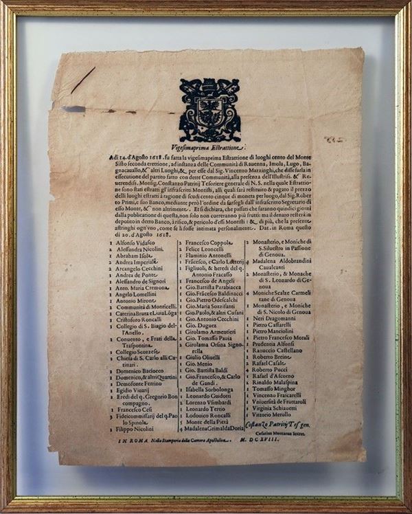 Vigesimaprima estrattione