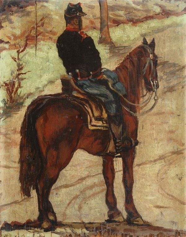 Anonimo, XIX sec. - Soldati a cavallo