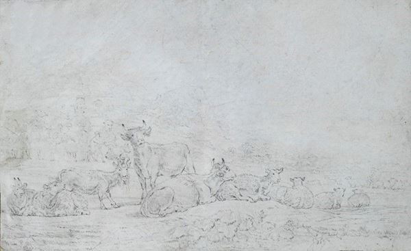 Scuola Olandese, XVIII - XIX sec. - Pascolo