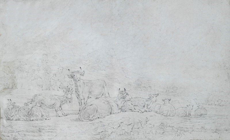 Scuola Olandese, XVIII - XIX Sec. - Pascolo