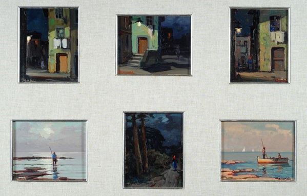 G. Meroli : Sei piccoli dipinti  - Auction AUTORI DEL XIX E XX SEC - Galleria Pananti Casa d'Aste