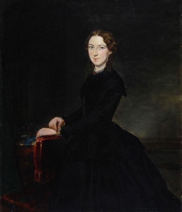 Scuola Inglese, XIX sec. - Ritratto di signora
