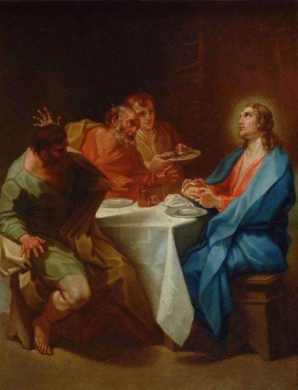Attr. a Benedetto Luti - Cena in Emmaus 