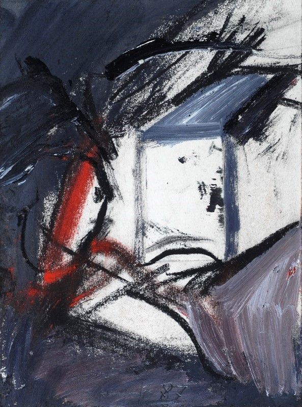 Giuseppe Spagnulo : Senza titolo  (1987)  - Tecnica mista su carta - Asta Arte moderna e contemporanea - III - Galleria Pananti Casa d'Aste