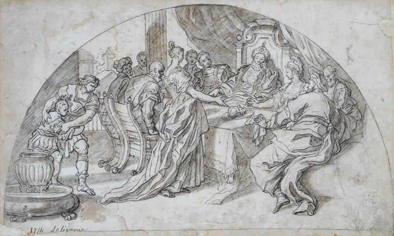 Scuola di Francesco Solimena - Salomè Presenta la Testa del Battista Ad Erode