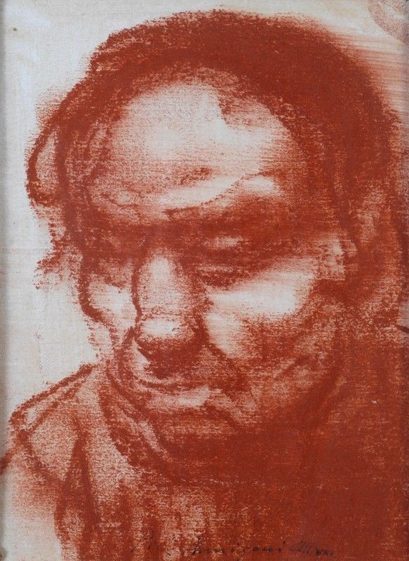 Pietro Annigoni - Testa maschile