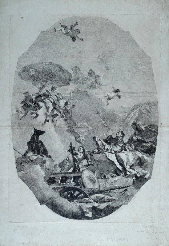 Lorenzo Tiepolo - Le Grazie con Marte