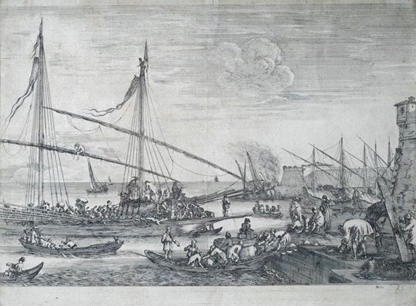 Stefano della Bella - Porto di Livorno