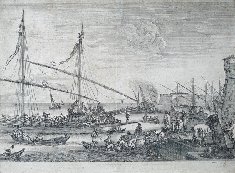 Stefano della Bella - Porto di Livorno