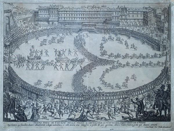 Jaques Callot -  Teatro fatto in Firenze nella festa a cavallo per la venuta del ser.mo principe d'urbino  