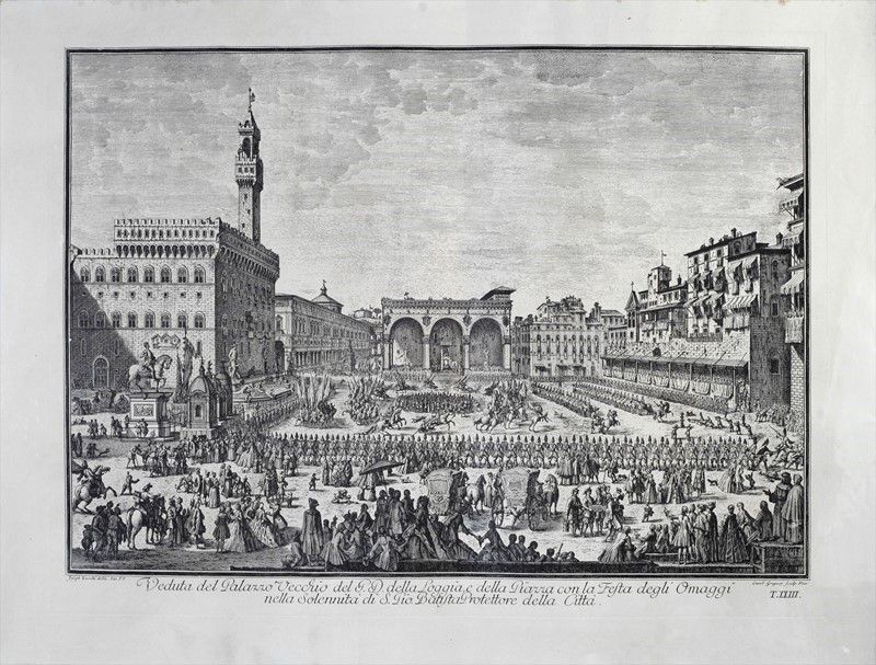 Quattro Stampe con Vedute di Firenze
