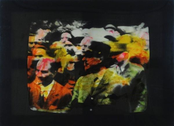 Mario Schifano : Senza titolo  (1980-89)  - Acrilico su tela preparata al computer - Asta Arte moderna e contemporanea - III - Galleria Pananti Casa d'Aste