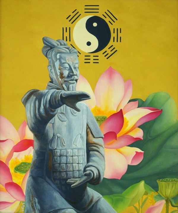 XU DE QI : China flower  (2009)  - Auction Arte moderna e contemporanea - III - Galleria Pananti Casa d'Aste