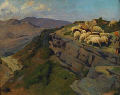 Paesaggio con Pecore