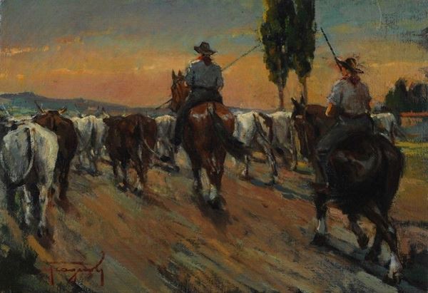 Ovidio Gragnoli - Rientro dei butteri