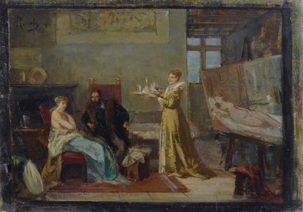 Amos Cassioli - Lo studio di Tiziano
