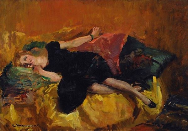 Cipriano Mannucci - Donna distesa