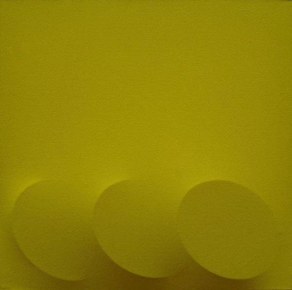 Turi Simeti : Tre ovali gialli  (2008)  - Acrilico su tela sagomata - Auction Arte moderna e contemporanea - III - Galleria Pananti Casa d'Aste