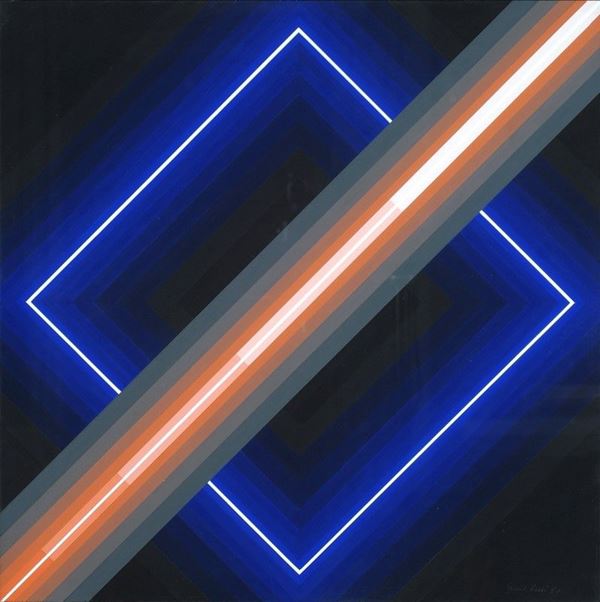 Horacio Garcia Rossi : Senza titolo  (1980)  - Acrilico su cartone - Auction Arte moderna e contemporanea - III - Galleria Pananti Casa d'Aste