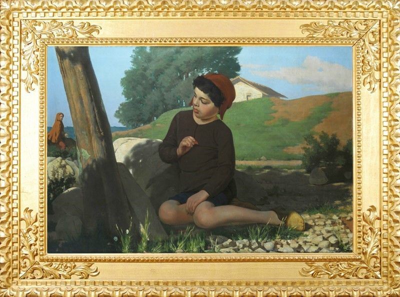 Giacomo Martinetti - Giotto che Disegna Osservato da Cimabue