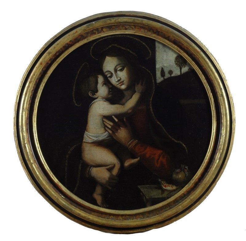Scuola Toscana, Inizio XVII Sec. - Madonna con Bambino
