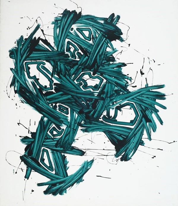 Gianni Asdrubali : Azanta  (2002)  - Acrilico su tela - Asta ASTA FUORI ASTA - Gioielli, Disegni e dipinti antichi, del XIX sec, del XX sec. e Contemporanei - Galleria Pananti Casa d'Aste